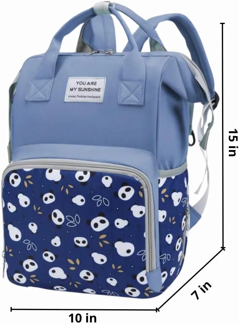 Small Diaper Bag Backpack - Baby Boy Diaper Bag, Baby Bag for Mom, Diaper Bag Boy, Pañaleras para Bebe Niño, Baby Bags for Boys, with Insulated Pockets, Blue Diaper Bag