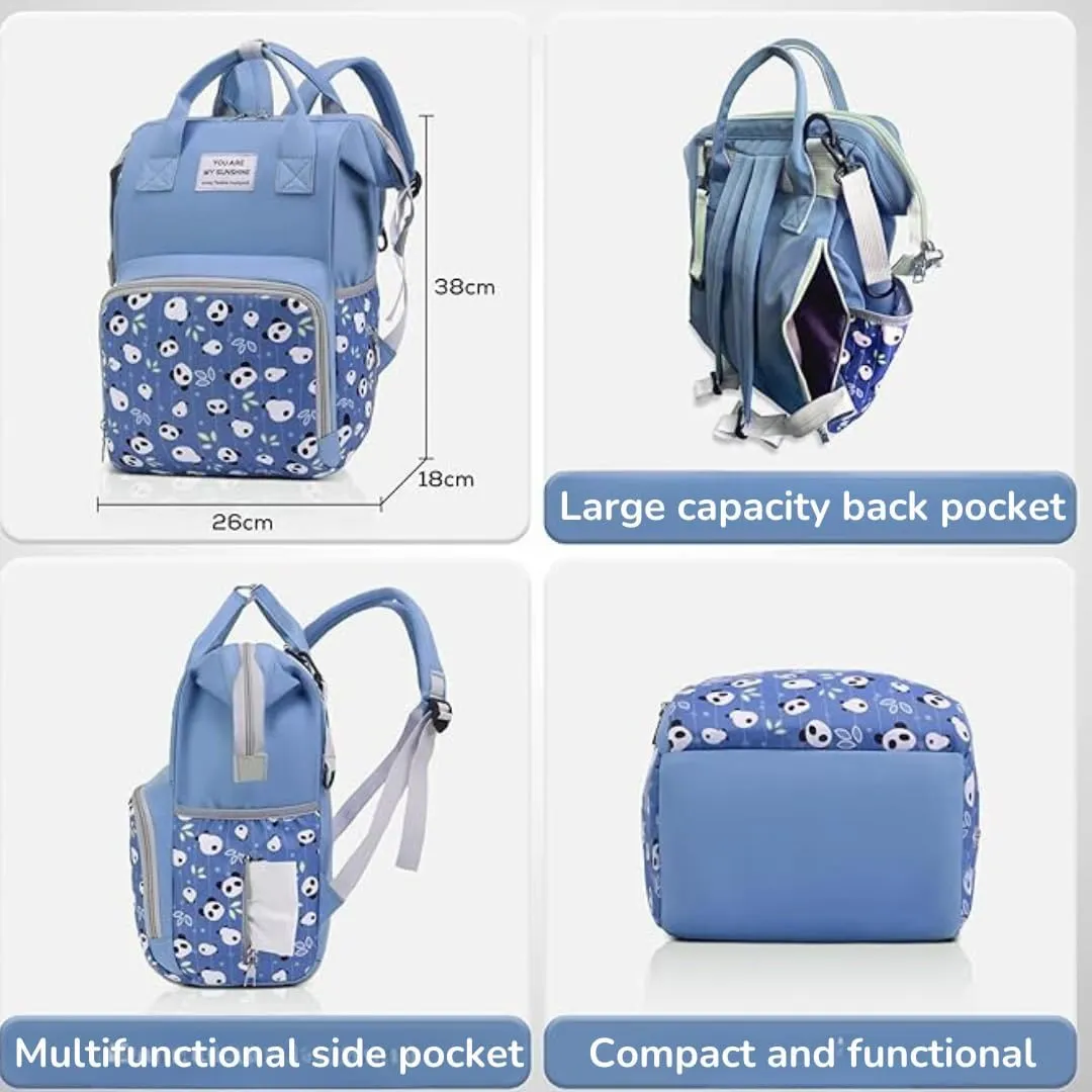 Small Diaper Bag Backpack - Baby Boy Diaper Bag, Baby Bag for Mom, Diaper Bag Boy, Pañaleras para Bebe Niño, Baby Bags for Boys, with Insulated Pockets, Blue Diaper Bag