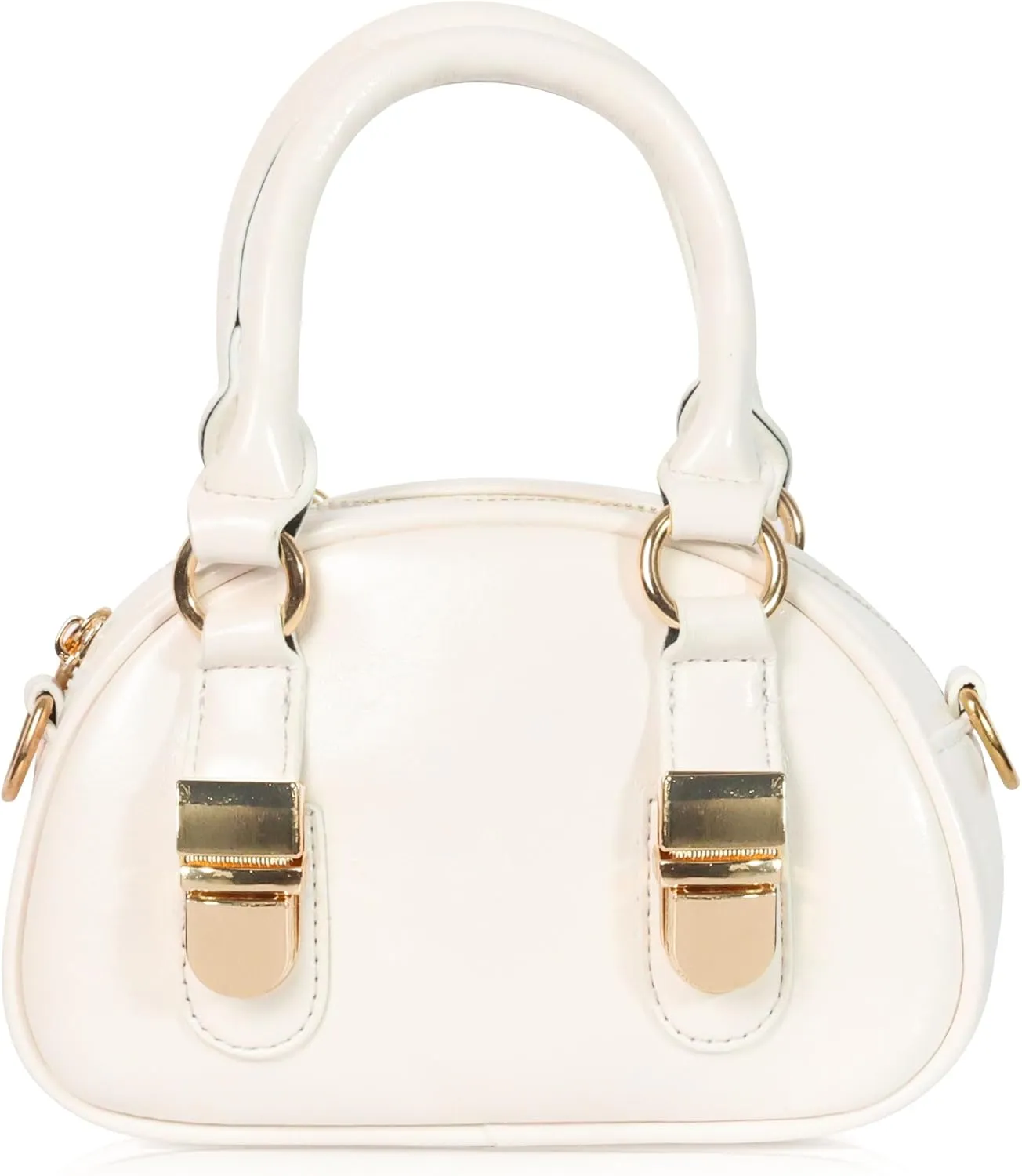 Small Purse for Women - Mini Crossbody Bag PU Leather Clutch Shoulder Bag Removable Strap Handbag Zipper Closure