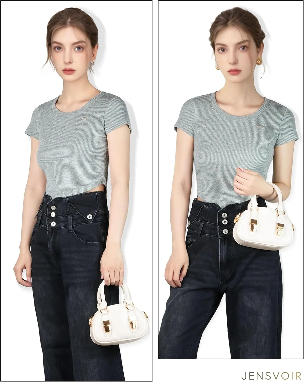 Small Purse for Women - Mini Crossbody Bag PU Leather Clutch Shoulder Bag Removable Strap Handbag Zipper Closure