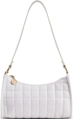 Small Shoulder Bag for Women Purses Quilt Pattern Clutch Purse Vegan Leather Little Purse Cute Mini Handbag Tote Purse