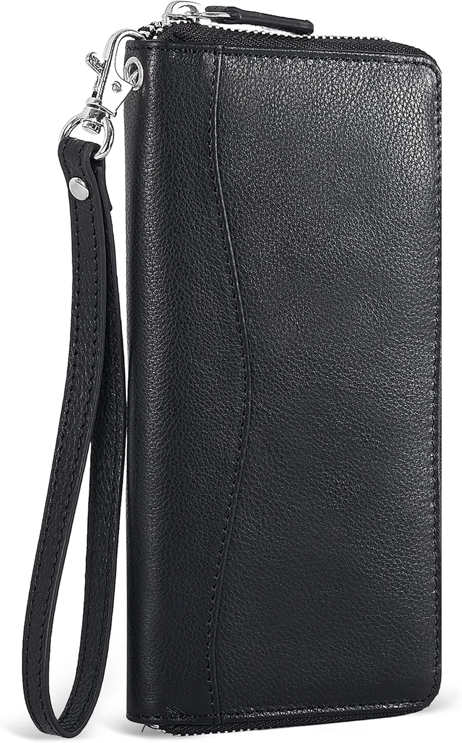 Smooth Nappa Leather Wallet for Women - RFID Womens Wallet Clutch with 8 Credit Card Holder, Coin Pocket