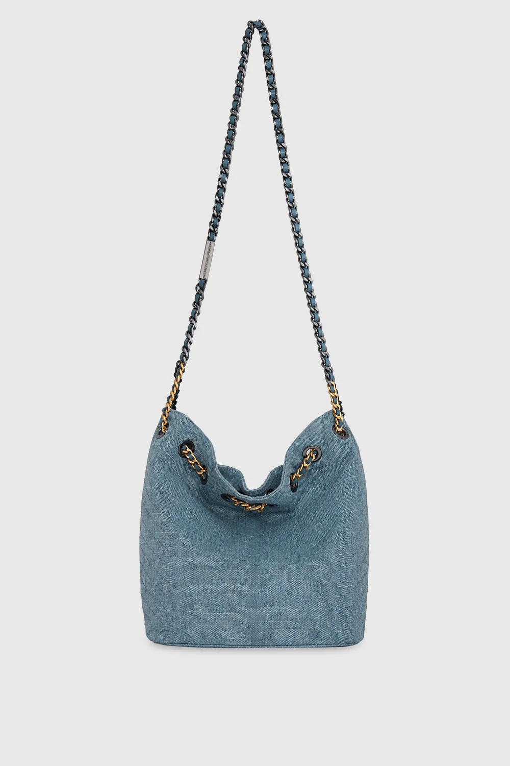 Soft Bucket Bag In Blue