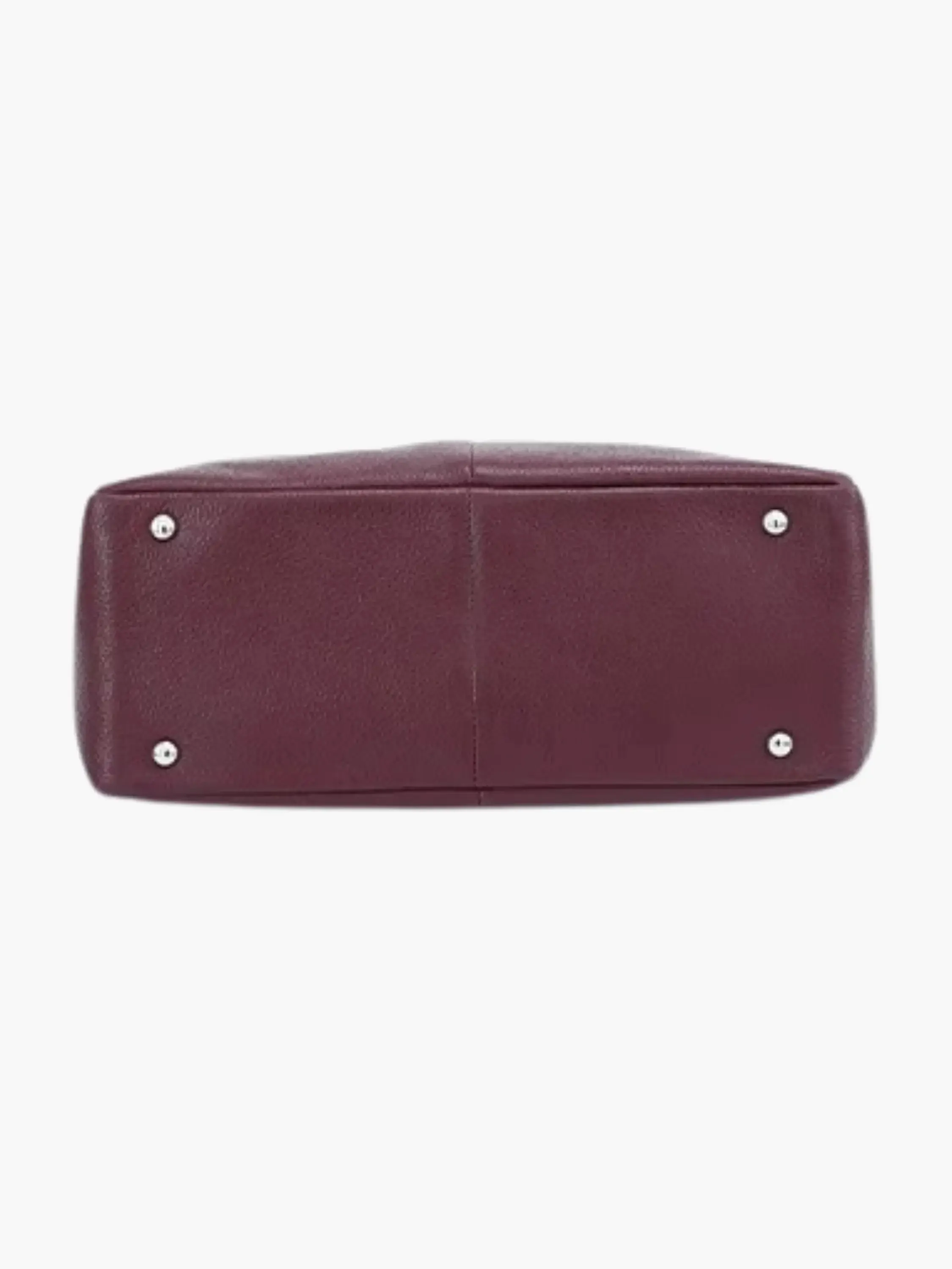 Soft Leather Hobo Bag with Zipper Closure