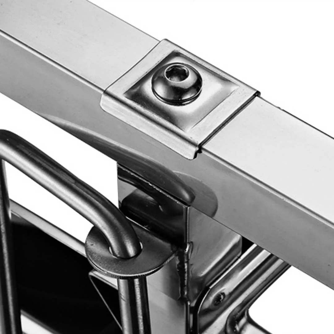 SOGA 2X Gastronorm Trolley 15 Tier Stainless Steel Bakery Trolley Suits GN 1/1 Pans
