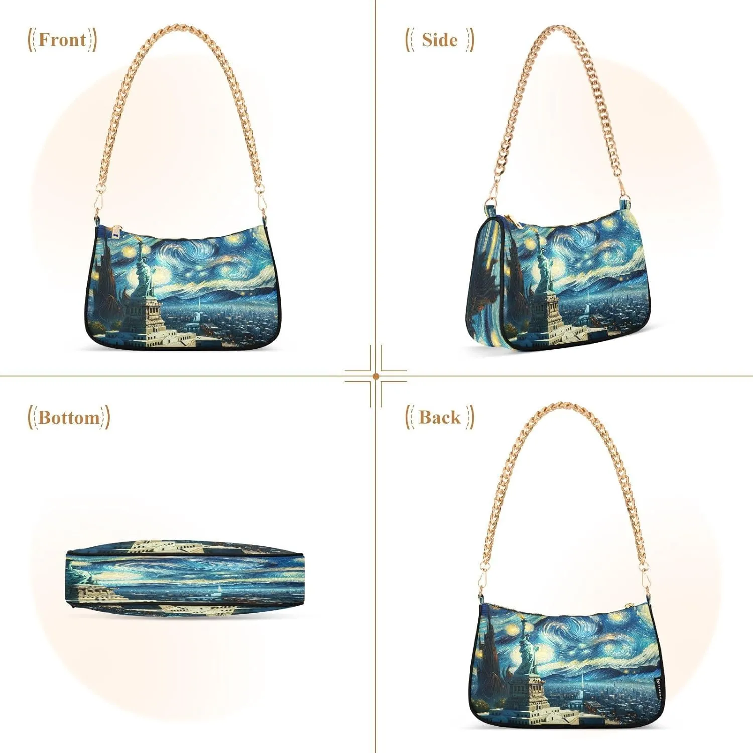 Space Solar System Planets Elements Woman Tote Bag Purse, Womens Crossbody Bag