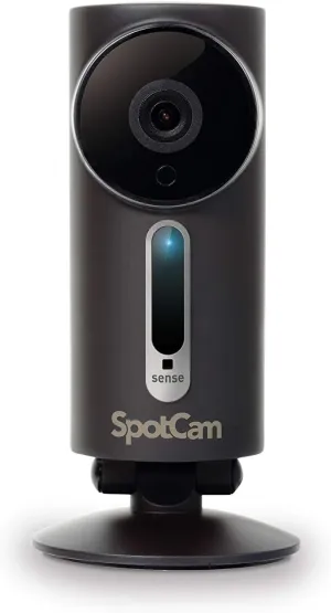 SpotCam Sense Pro Wireless Home Security Camera 1080p HD, Outdoor, Night Vision, Two-Way Talk, Motion & Sound Alert, Temp/Humidity/Lux Sensor, Siren, Free Fulltime Cloud Recording, Not Made in China