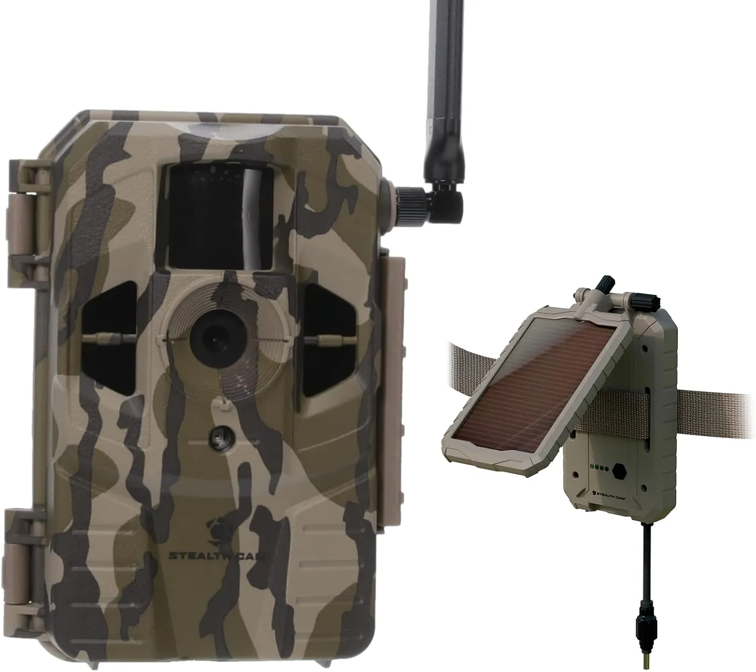 Stealth Cam Connect Max Trail Camera and Solar Panel Combo