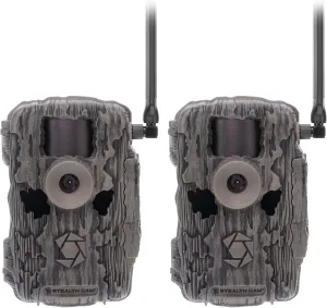 Stealth Cam Fusion MAX Dual Sim 36MP Photo & 1080P HD Video 0.35 Sec Trigger Speed App-Control Hunting Cellular Trail Camera - Available on AT&T & Verizon | 2 Pack