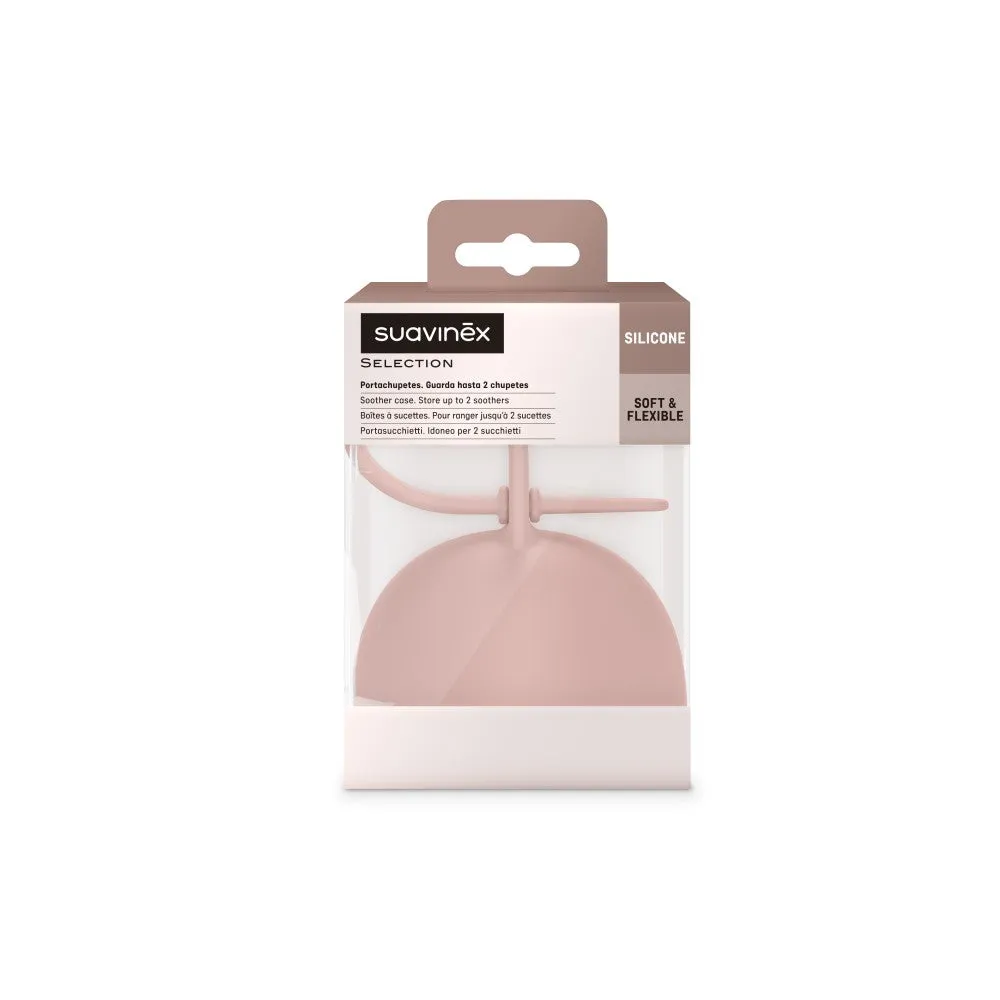 Suavinex Colour Essence Silicone Soother Holder - Nude