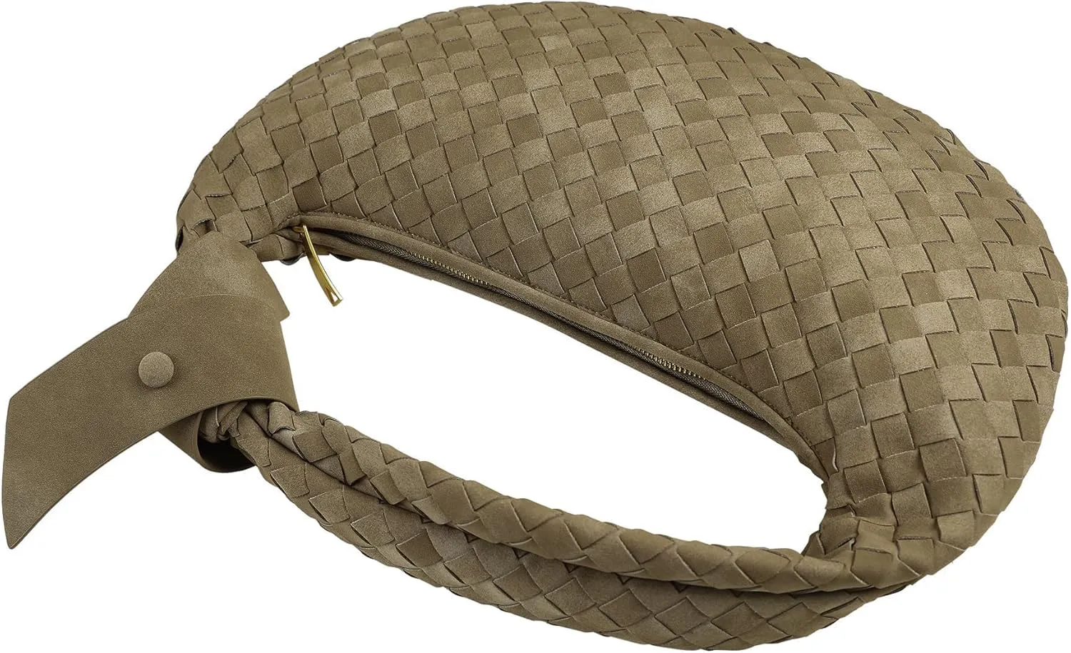 Suede Leather Woven Bag for Women, Woven Knot Clutch Bag, Woven Purse, Evening Handbag, Vegan Leather Top Handle Bag