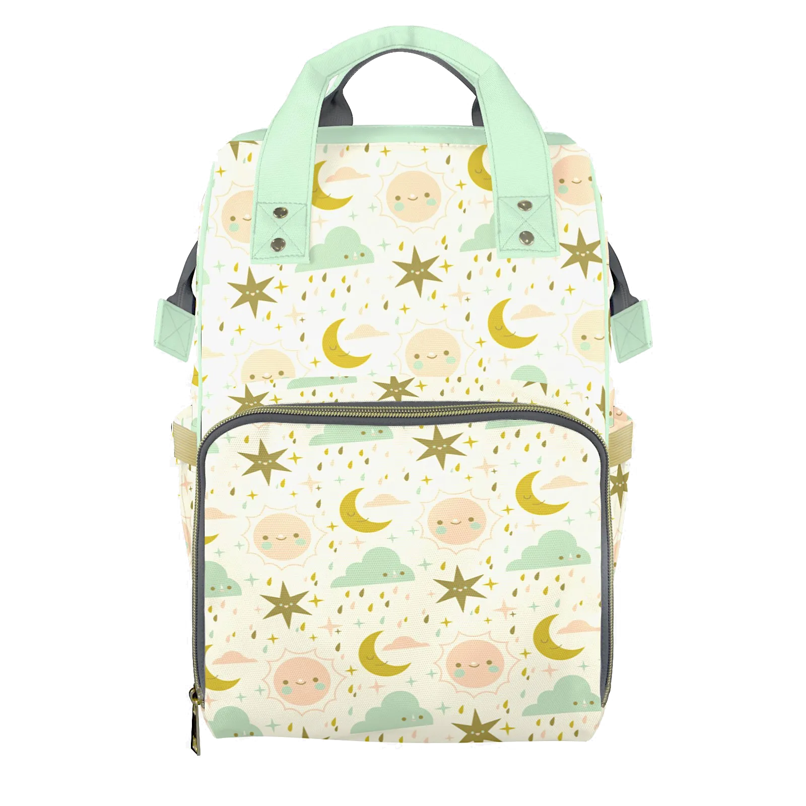 Sun And Moon Customizable Diaper Bag