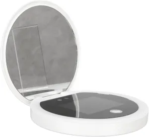 Sunscreen Test Mirror UV Mirror Sunscreen Testing Camera with Light, 2X Magnification Sunscreen Test Makeup Mirror, Portable Cosmetic Pocket Mirror for Sunscreen Skin