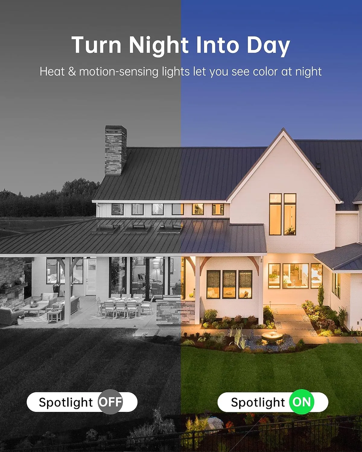 Swann 4K Floodlight Security Camera with 2-Way Talk, Siren with Heat & Motion Detection (Renewed)