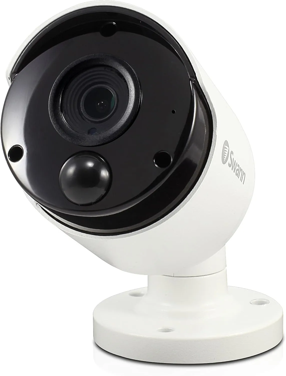 Swann Wired PIR Bullet Security Camera, 5MP Super HD Surveillance Cam with Infrared Night Vision, Thermal, Heat & Motion Sensing, Audio Capture, Add to NVR with PoE, SWNHD-865MSB