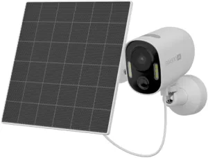 Swann Xtreem4K Eco Security Camera with Solar Panel: 4K UHD Video, AI Motion Detection w/Thermal Sensing, Solar Charging, Color Night Vision, Two-Way Audio, IP65 Weatherproof, 32GB MicroSD Included.