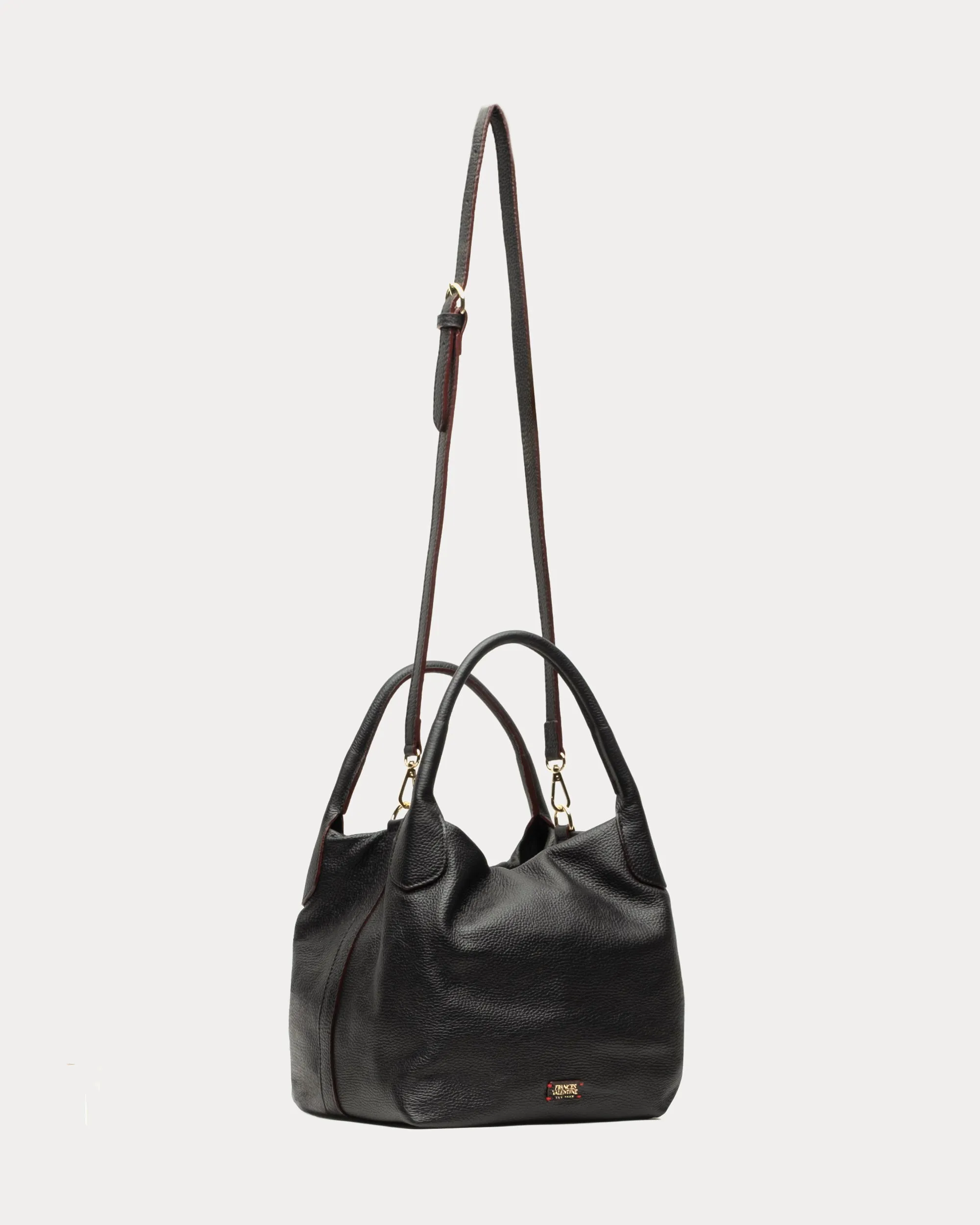 Sweet Pea Tote - Tumbled Leather Black