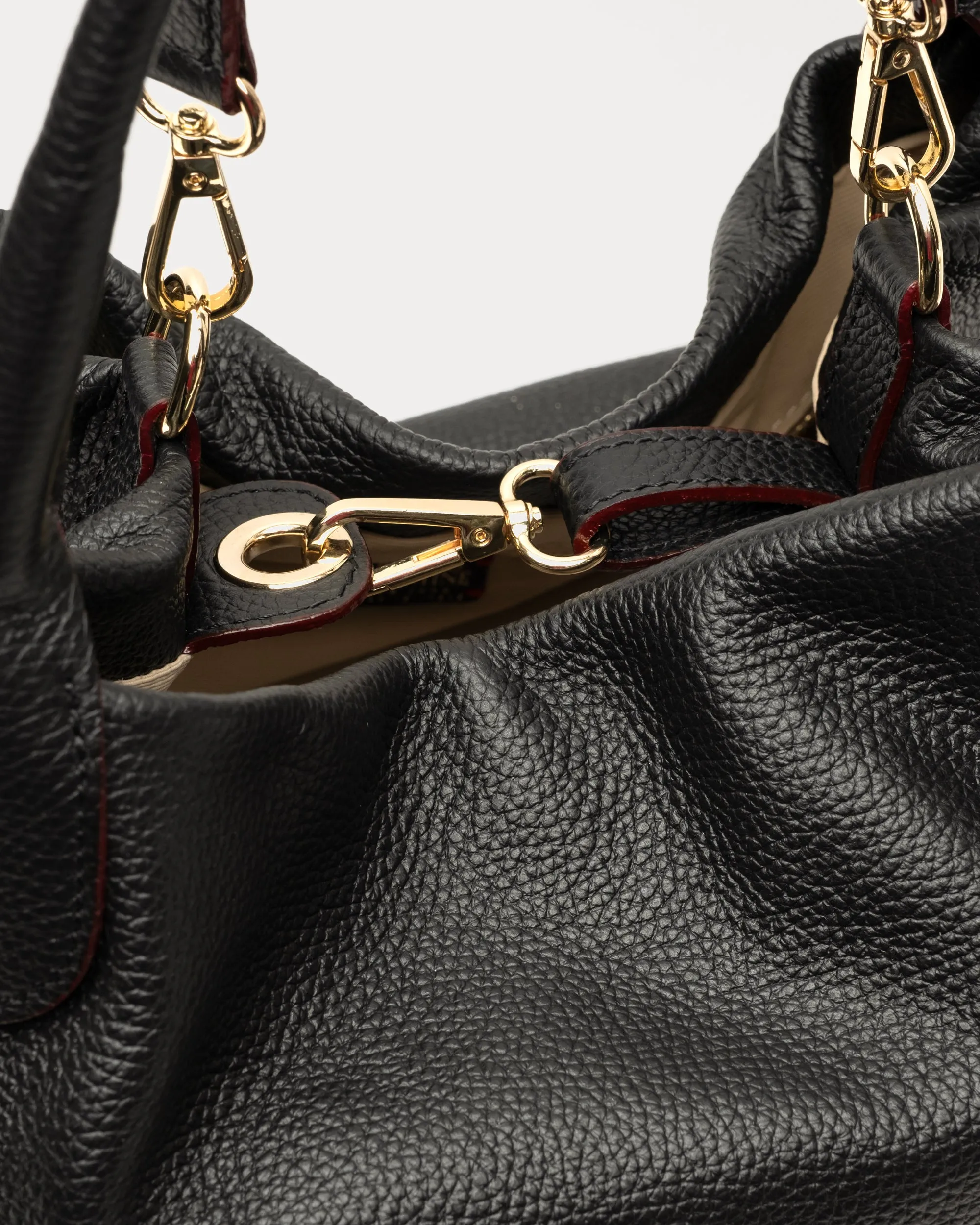 Sweet Pea Tote - Tumbled Leather Black