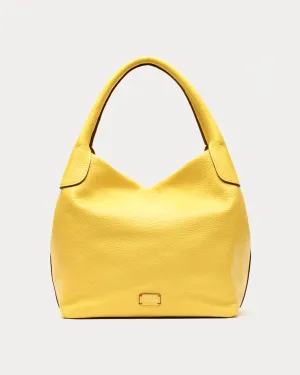 Sweet Pea Tote - Tumbled Leather Canary