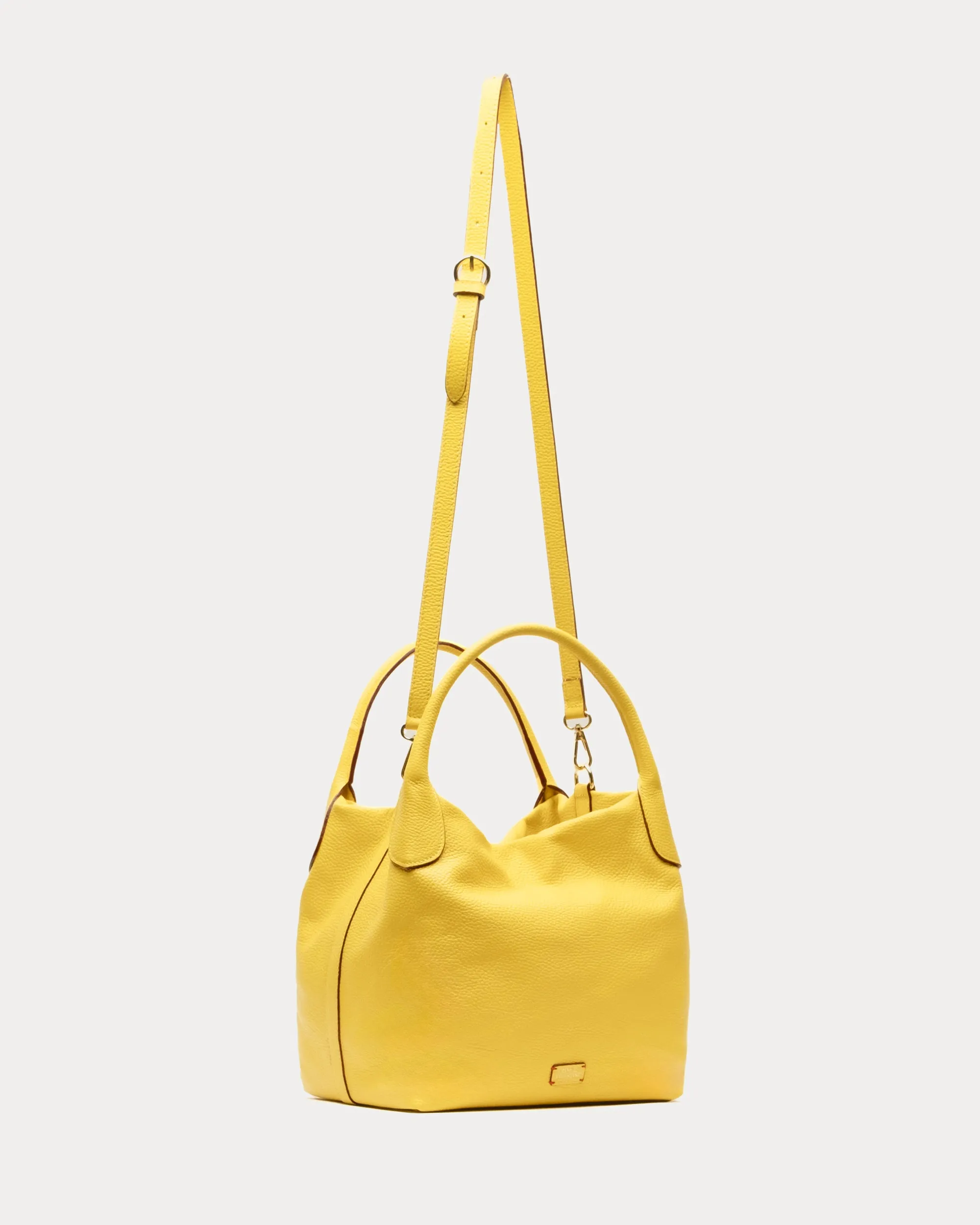 Sweet Pea Tote - Tumbled Leather Canary