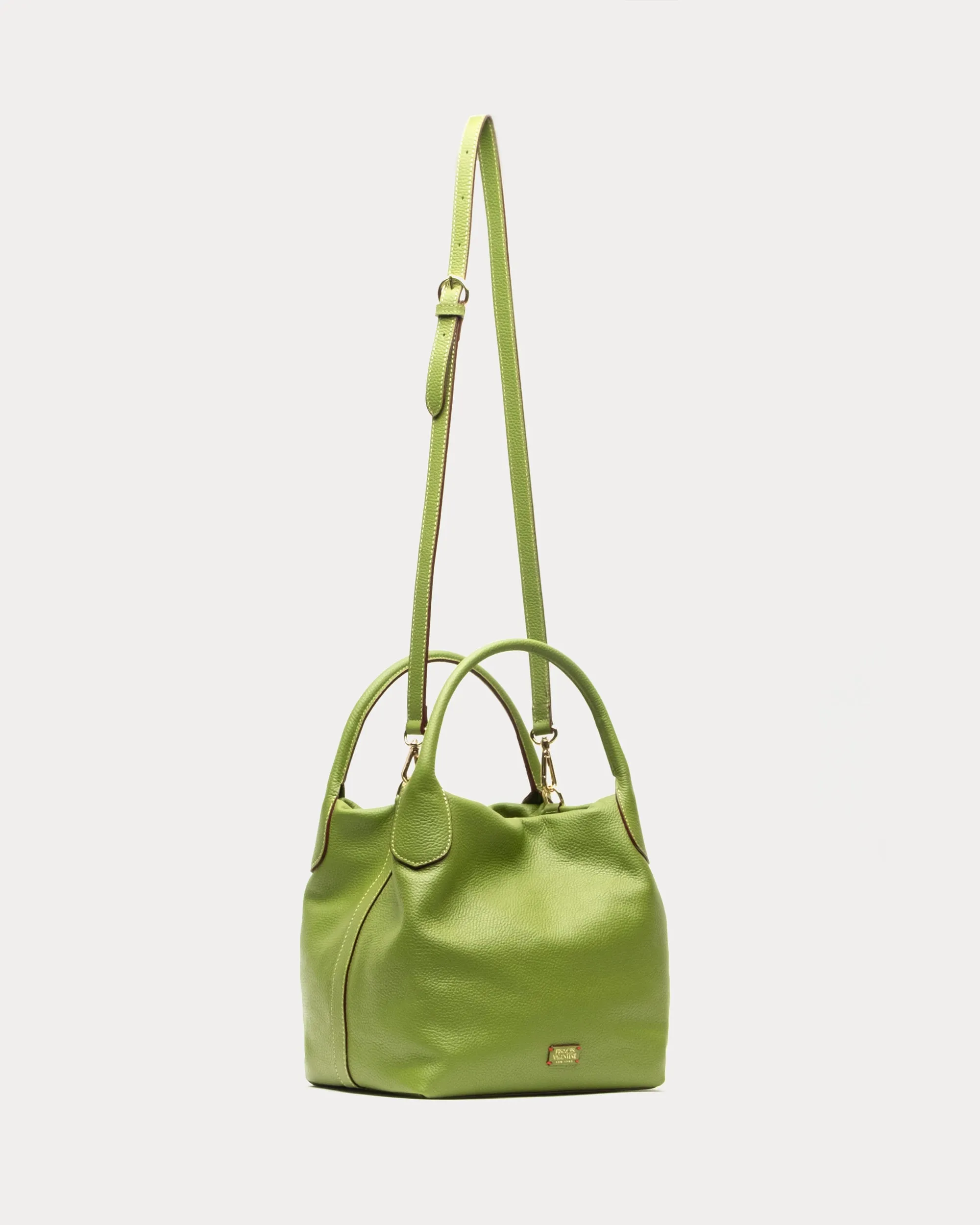 Sweet Pea Tote - Tumbled Leather Green