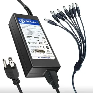 T POWER 12V Charger for Night Owl, Swann Lorex, Samsung, Q-See x 4 & 8 Channel LTE D1 DVR LTE-DVR4-R LTE-DVR8-R Indoor Outdoor Night Vision CCTV Cameras 12V Ac Dc Adapter Charger Power Supply