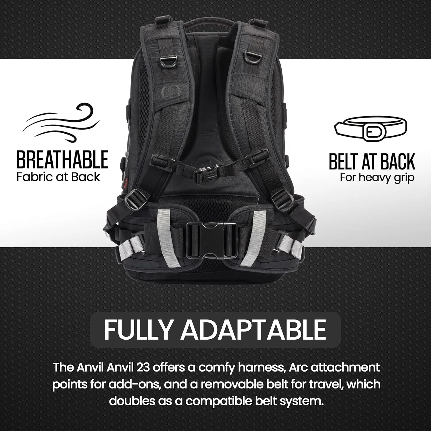 Tamrac Anvil 23 Camera Backpack for Photographers, DSLR Camera Bag with Laptop Compartment, Professional Photography Backpack, Camera Bag with Tripod Holder, Camera Carrying Case, Black
