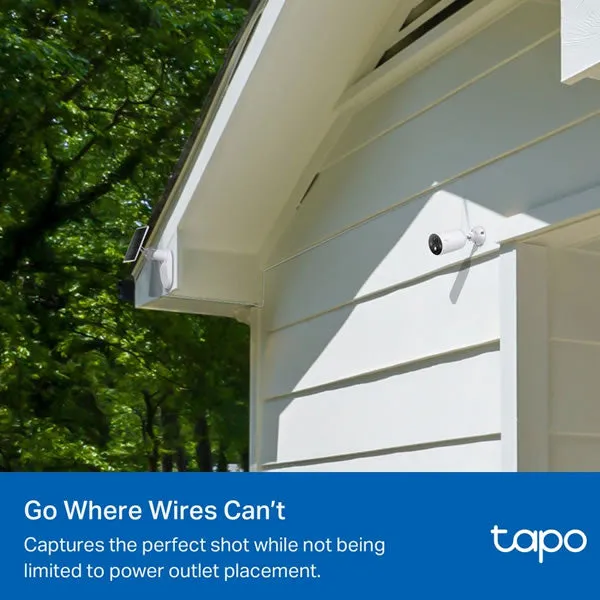 TAPO C425KIT | Smart Wire-Free Security Camera and Solar Panel Kit