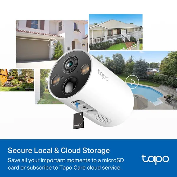 TAPO C425KIT | Smart Wire-Free Security Camera and Solar Panel Kit