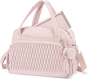 Telena Tote Diaper Bags, Travel Crossbody Large Capacity Hospital Bag for Women Labor Delivery with Pacifier Case