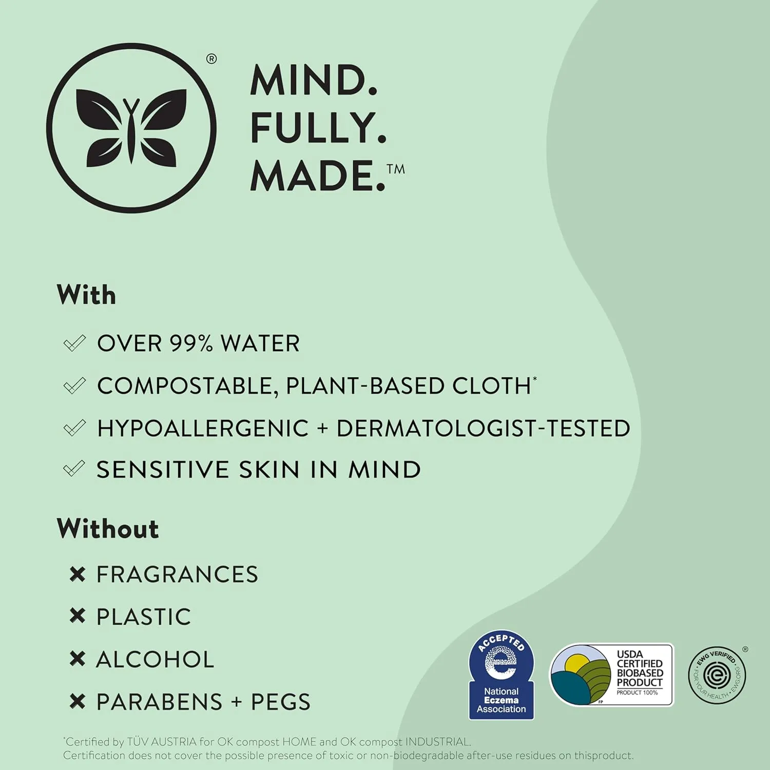 The Honest Company Clean Conscious Multi-Use Wipes | Hypoallergenic   Unscented for Sensitive Skin | Over 99% Water, Compostable, Plant Based, Baby Wipes | Pattern Play, 576 Count