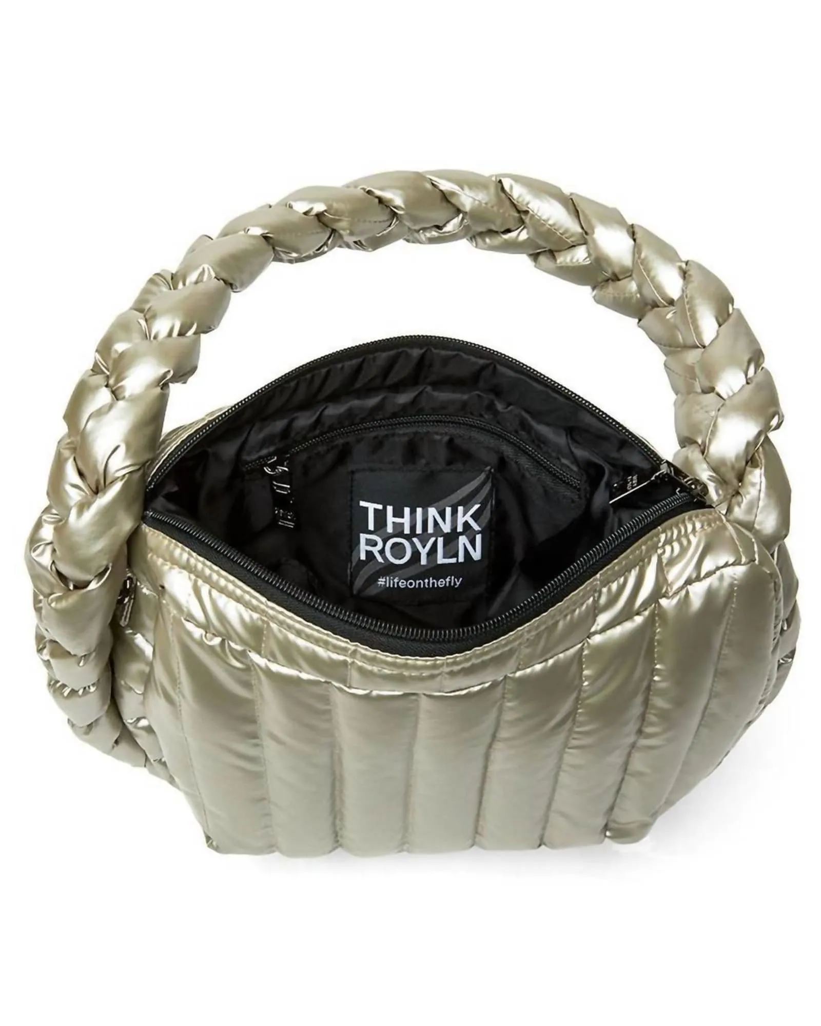 The Kelsie Braided Hobo Bag in Pearl Champagne | Pearl Champagne