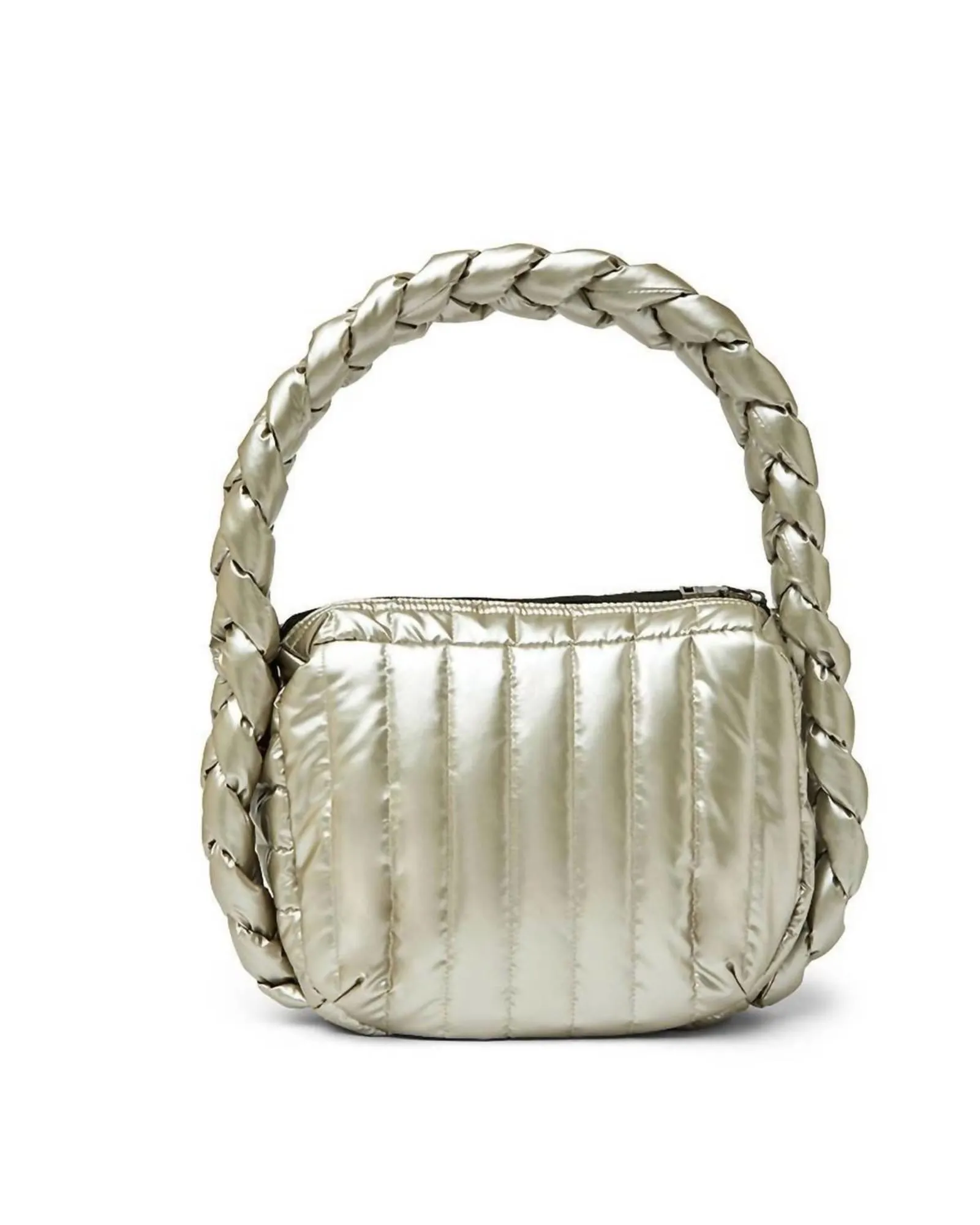 The Kelsie Braided Hobo Bag in Pearl Champagne | Pearl Champagne