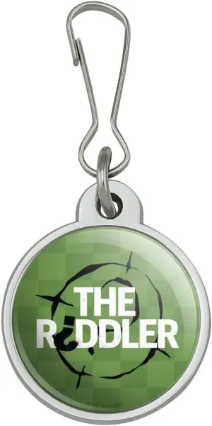The Riddler Logo Jacket Handbag Purse Luggage Backpack Zipper Pull Charm