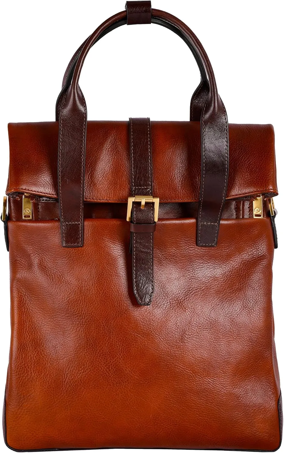 Time Resistance Leather Backpack - Business and Casual Backpack - Real Leather Backpack Made in Italy