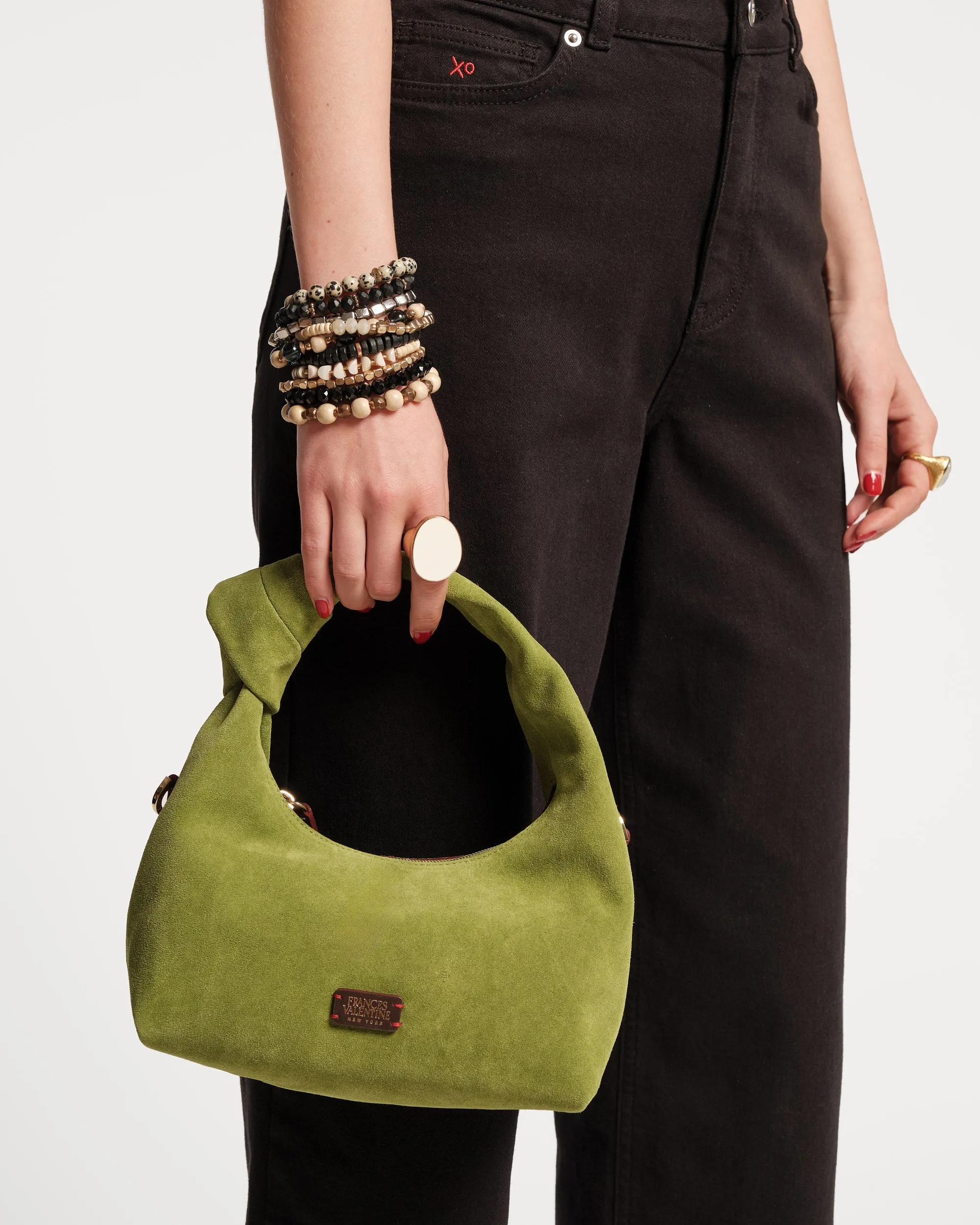 Tinsley Mini Hobo Knot Bag - Suede