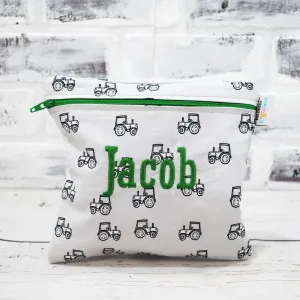 Tiny Tractor Personalized Reusable Food Bag