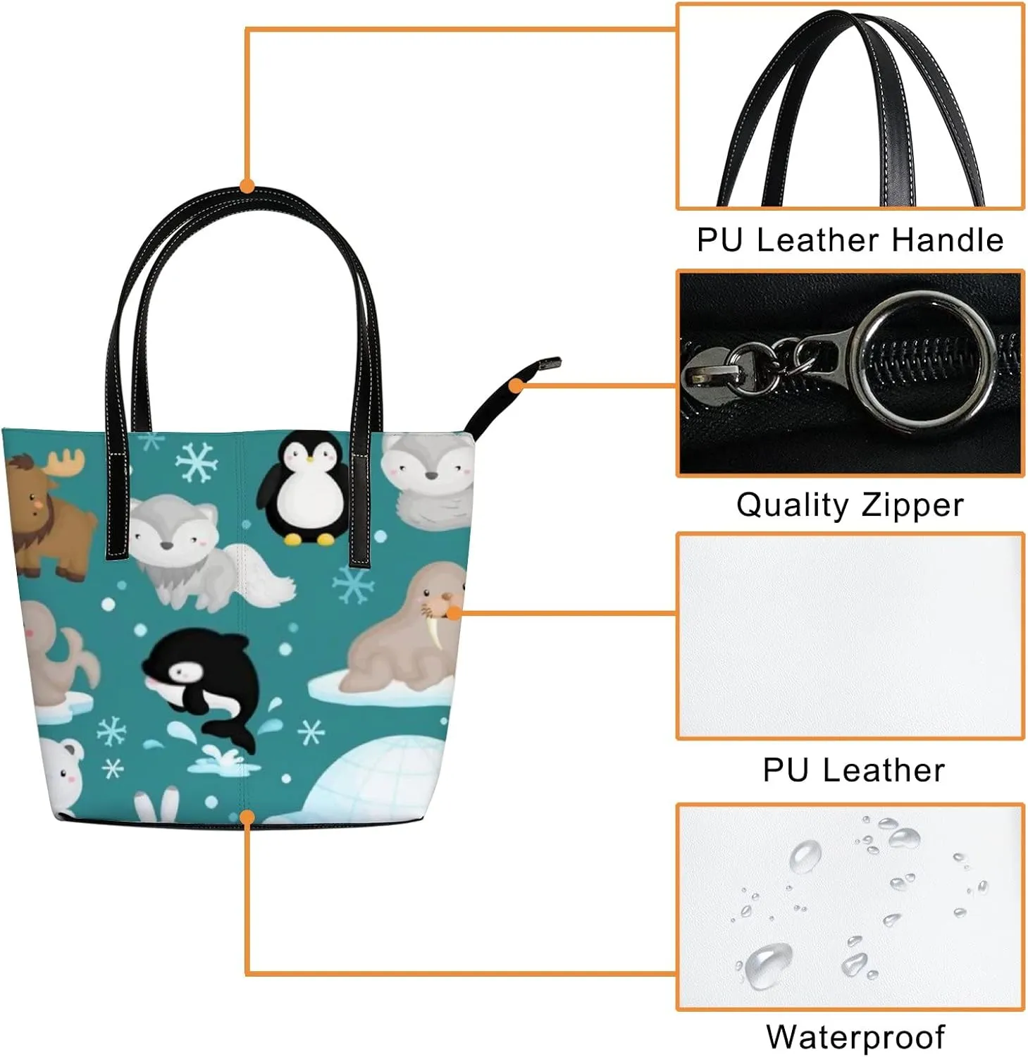 Tote Bag for Women Leather Handbags Women's Crossbody Handbags Work Tote Bags