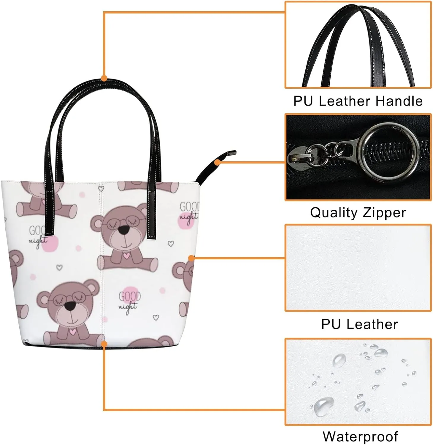 Tote Bag for Women Leather Handbags Women's Crossbody Handbags Work Tote Bags