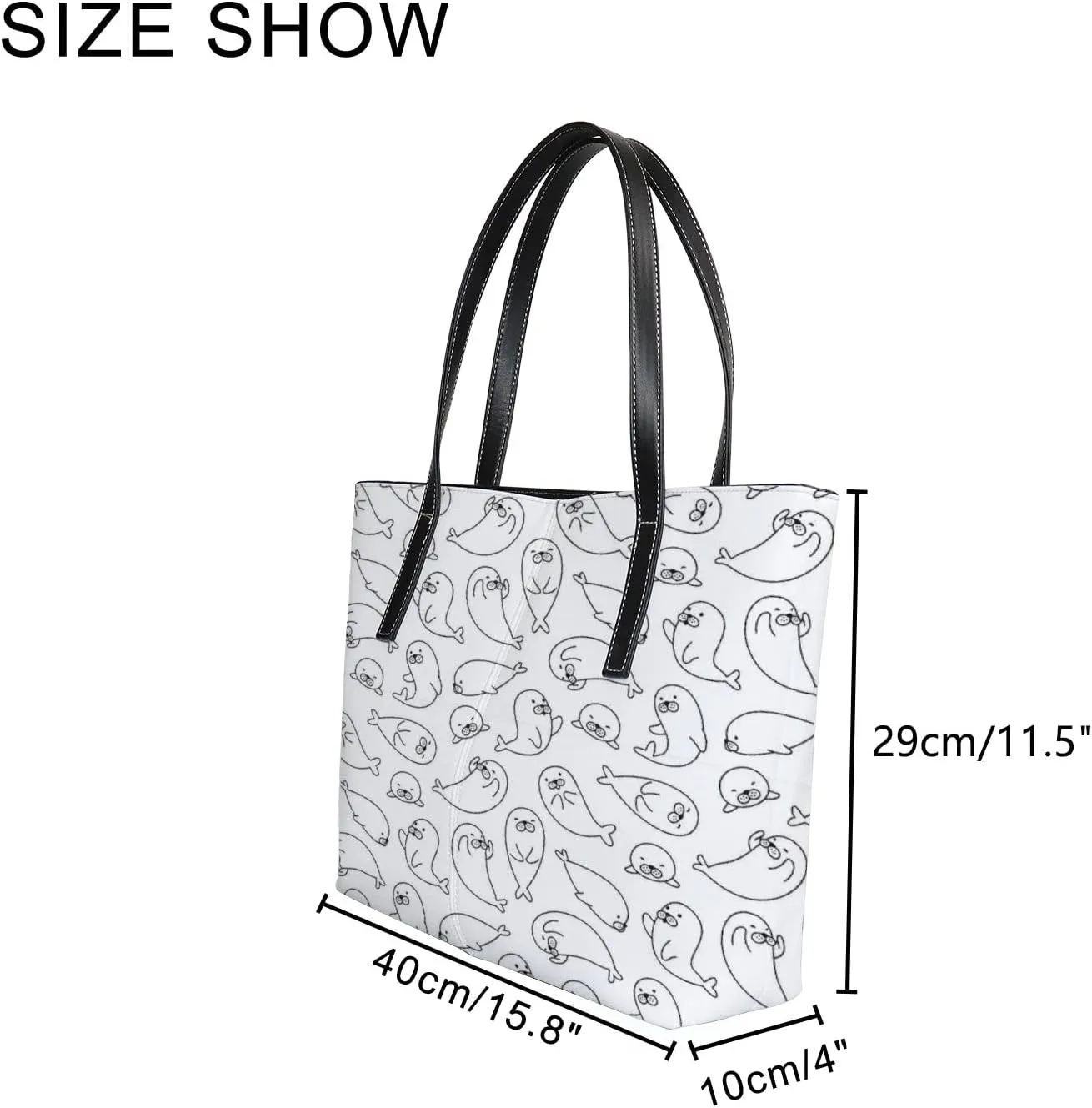 Tote Bag for Women PU Leather Handbags Women's Crossbody Handbags Work Tote Bags for Women Coachbags Tote Bag with Zipper