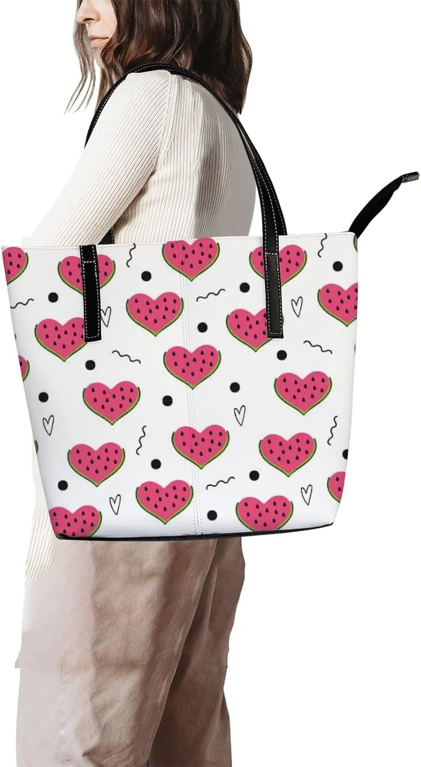 Tote Bag for Women PU Leather Handbags Women's Crossbody Handbags Work Tote Bags for Women Coachbags Tote Bag with Zipper