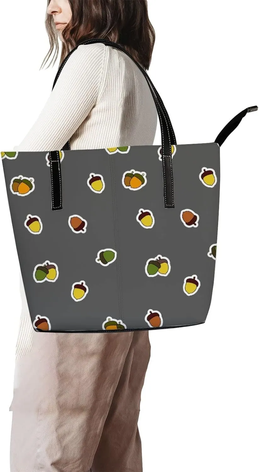 Tote Bag for Women PU Leather Handbags Women's Crossbody Handbags Work Tote Bags for Women Coachbags Tote Bag with Zipper