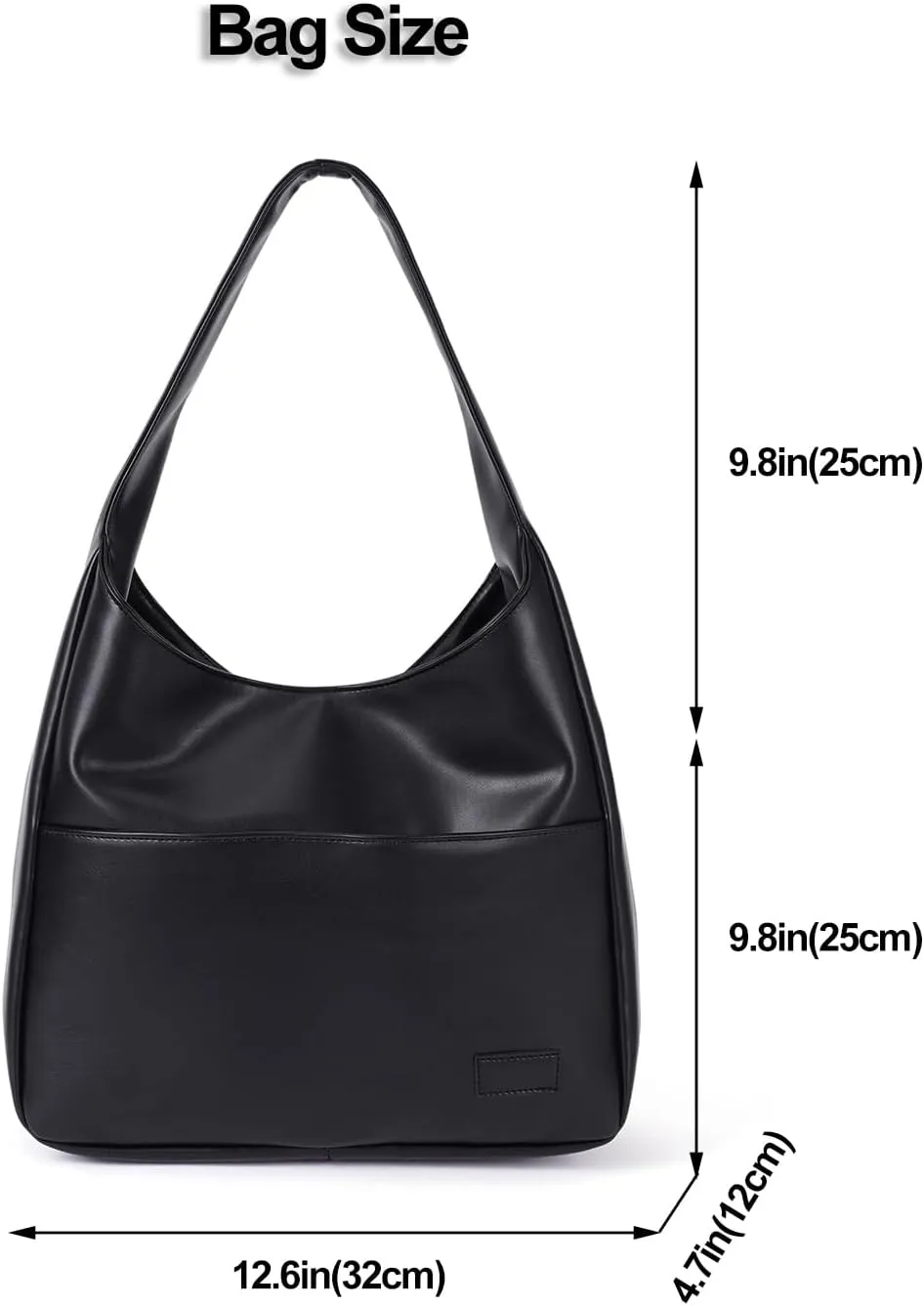 Tote Bags for Women Large Vegan Faux Leather Hobo Purse Soft Casual Retro Shoulder Handbag Bag For Everyday Use