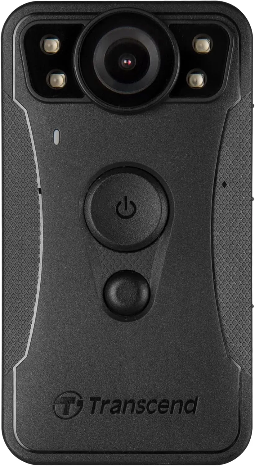 Transcend 64GB, DrivePro Body 30, Body Camera, Night Vision, Wi-FI & Bluetooth, IP67 Weatherproof, 1440P 2K QHD, 12-Hour Battery Life, Ideal for Law Enforcement & Security - TS64GDPB30A