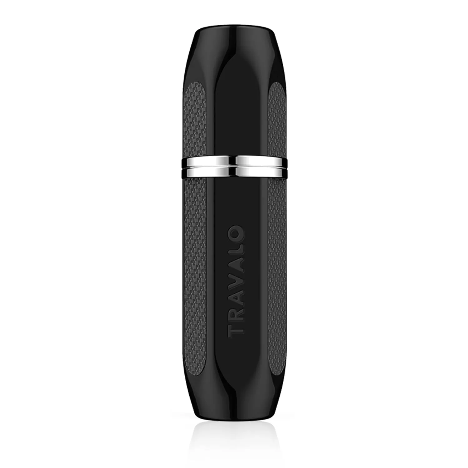 Travalo Vector Travel Perfume Atomizer with U-Change System - Leak-Proof and TSA Approved for Air Travel - Stylish Mini Perfume Refillable Bottle with Case - Black 0.17oz