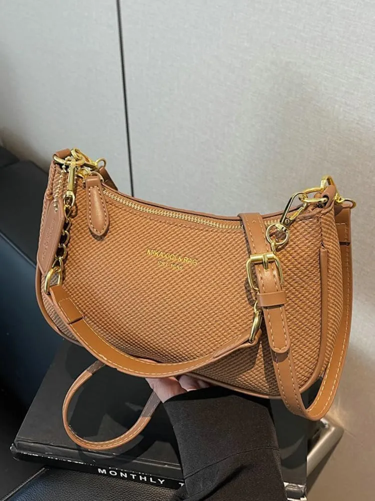 Trending Purses for Women 2025 PU leather Shoulder Bag Crossbody Bag with Chain Chic Hobo Bag Underarm Bag Handbags for Women
