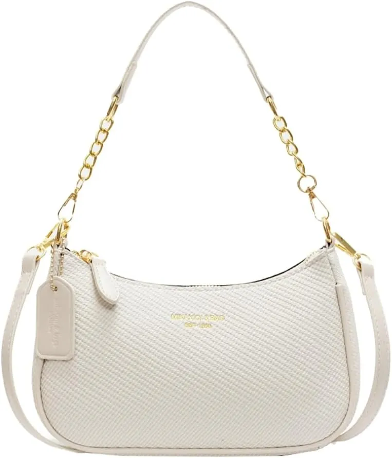 Trending Purses for Women 2025 PU leather Shoulder Bag Crossbody Bag with Chain Chic Hobo Bag Underarm Bag Handbags for Women