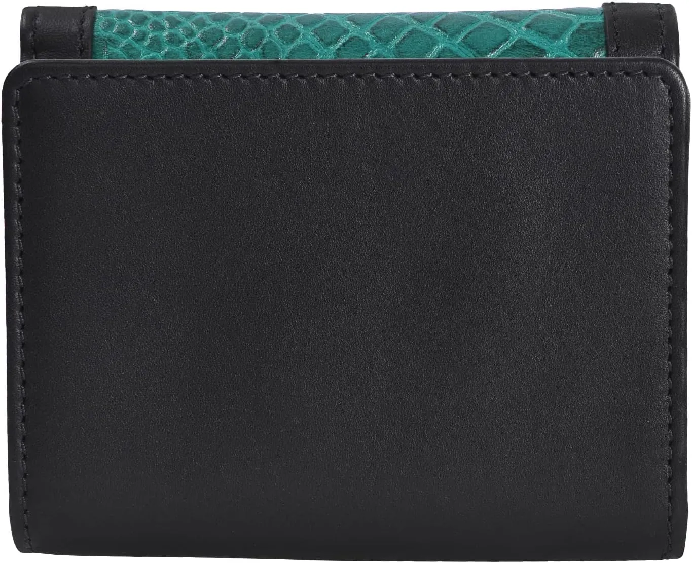 Tri Fold Nappa Flat Geniune Leather Large Capacity Croco Emobossed Printed Compact Wallet for Women With ID Windows Zipper Pocket Multipurpose Use phone holder wallet
