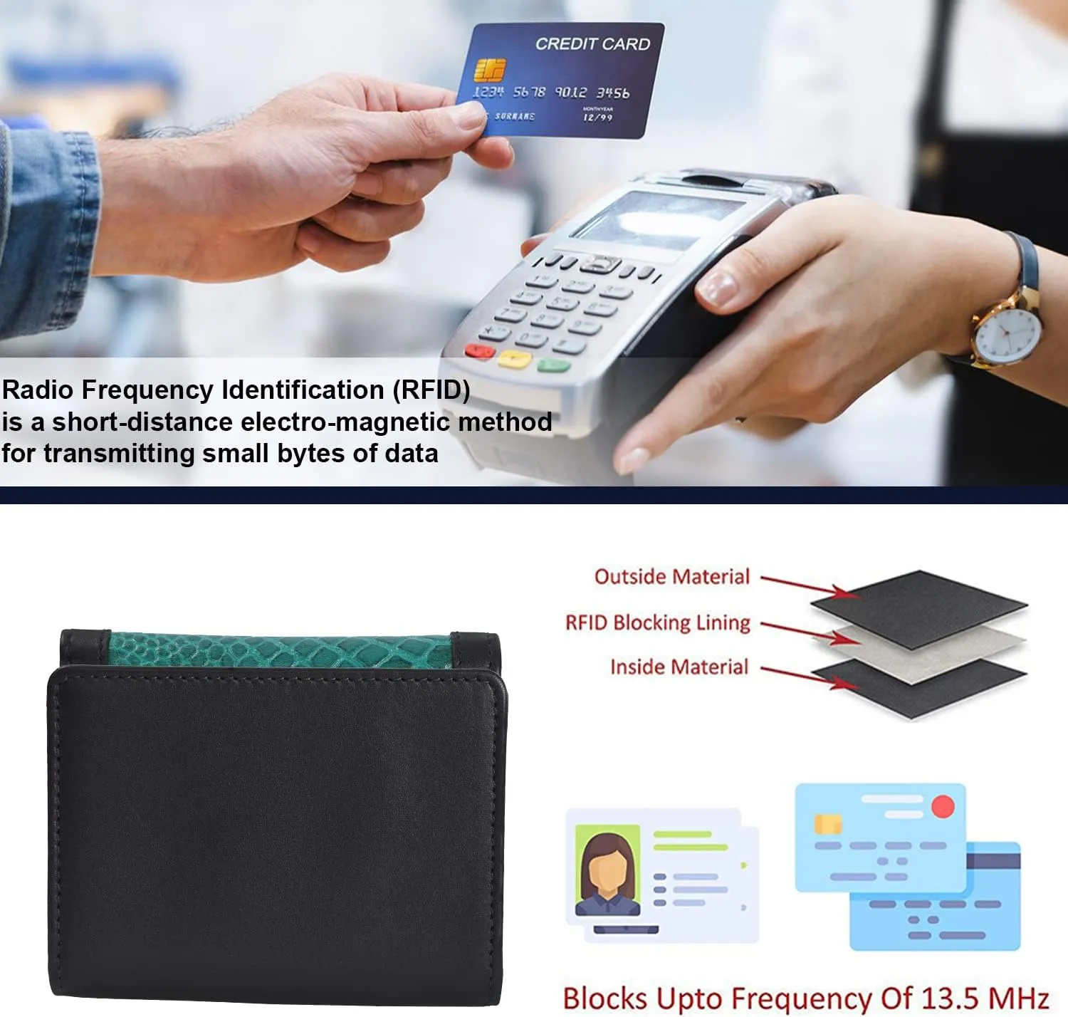 Tri Fold Nappa Flat Geniune Leather Large Capacity Croco Emobossed Printed Compact Wallet for Women With ID Windows Zipper Pocket Multipurpose Use phone holder wallet