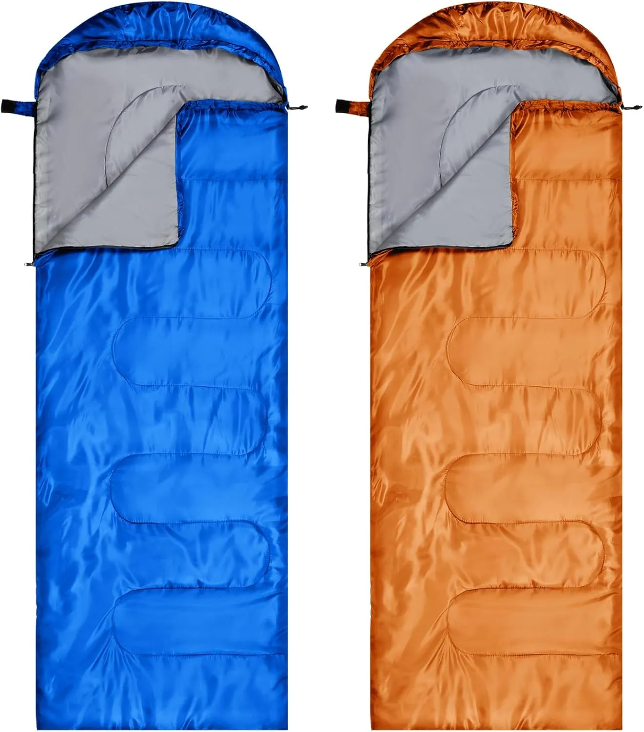 Tudomro 2 Pcs Camping Sleeping Bag for Adults, Lightweight Packable Waterproof Camping Gear Equipment to Keep Warm for Spring Summer Fall Indoor Outdoor Backpacking Hiking Travel